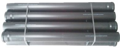 Plast.rúry čierne-balík 10ks 60/1000