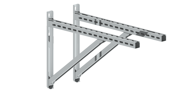 Stenová podpera 750mm nerez 2ks