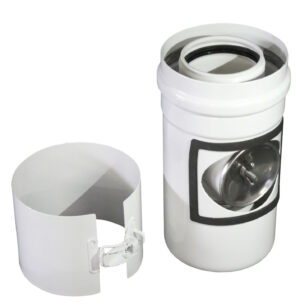 Revízny kus koax. 80/125/250 PP/AL s dvierkami