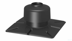 ABC Kryt komína ukončovací čierny plast