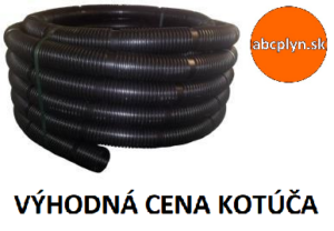 Rúra flexibilná bez koncoviek 25m čierny plast