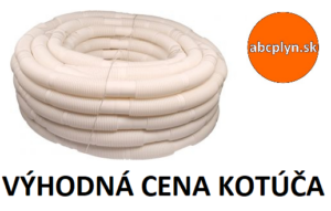 ABC Rúra flexibilná biely plast 25m