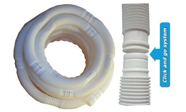 ABC Rúra flexibilná biely plast 1m - Image 4